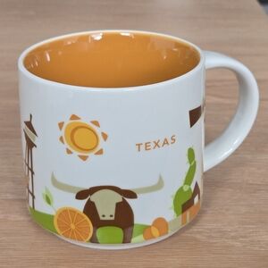 Starbucks White and Orange Summer Mug